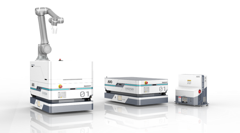 南宫·28WD數位開發的自主式移動機器人（AMR250M），搭配全向輪並結合AI演算法、2D LiDAR、3D攝影機等技術，協助客戶實現產線全自動化